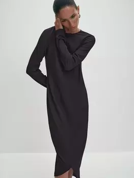 Платье-миди с асимметричным низом ELIS