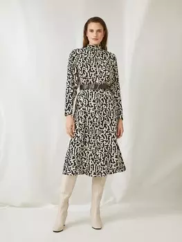 Платье-миди с длинным рукавом ELIS