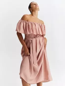 Платье-миди с воланом M(46)