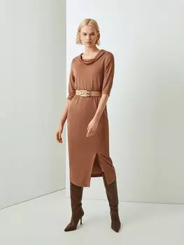 Платье-миди трикотажное S(44)