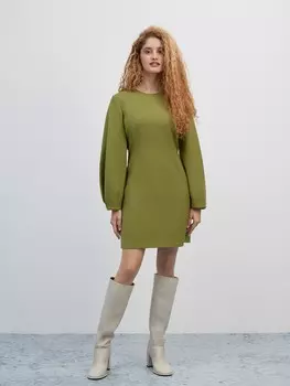 Платье мини с объемными рукавами ELIS