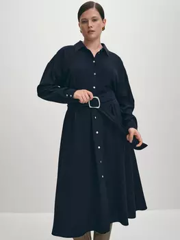 Платье-рубашка на пуговицах M(46)