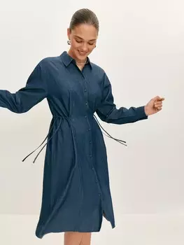 Платье-рубашка с кулиской M(46)