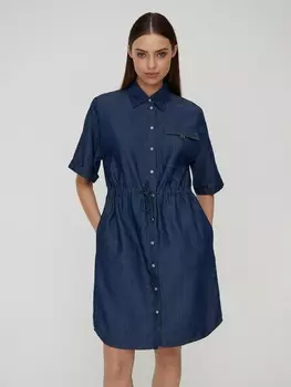 Платье-рубашка с кулиской S(44)