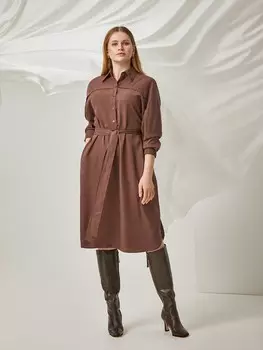 Платье-рубашка с разрезами M(46)