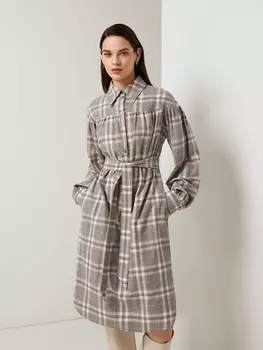 Платье-рубашка в клетку ELIS