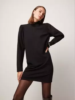 Платье с акцентными плечами XS(42)