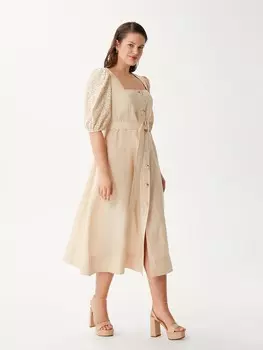 Платье с ажурными рукавами XL(50)