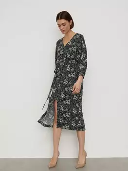 Платье с V-вырезом XS(42)