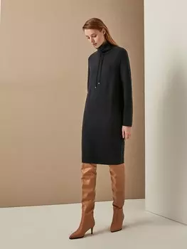 Платье трикотажное с длинным рукавом S(44)