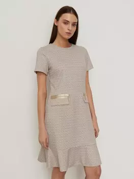 Платье трикотажное с воланом S(44)