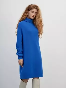 Платье вязаное из шерсти мериноса XL(50)