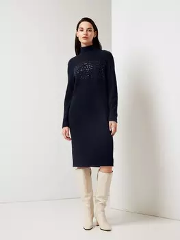 Платье вязаное с пайетками S(44)