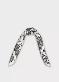 Платок шелковый с принтом (53*53)