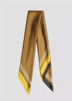 Платок с контрастными полосками (70*70)