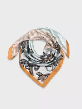 Платок с контрастным кантом (70*70)