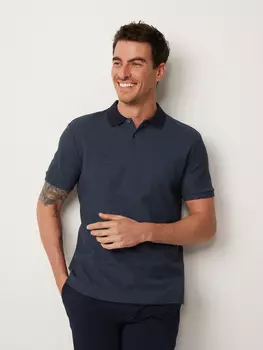 Поло с контрастным воротником S(48)