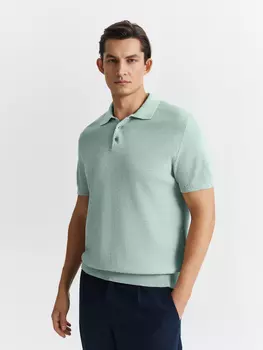 Поло вязаное на основе льна S(48)