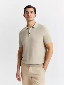 Поло вязаное на основе льна S(48)