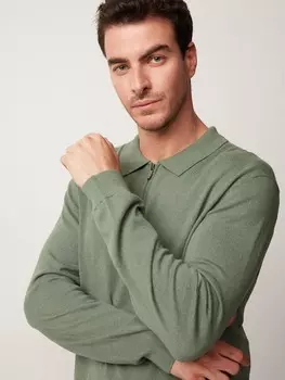 Поло вязаное с молнией L(52)