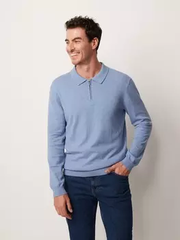 Поло вязаное с молнией S(48)