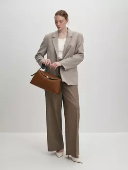 Прямые брюки в клетку LALIS