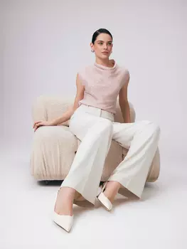 Прямые струящиеся брюки со стрелками XS(42)