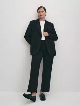 Прямые трикотажные укороченные брюки M(46)