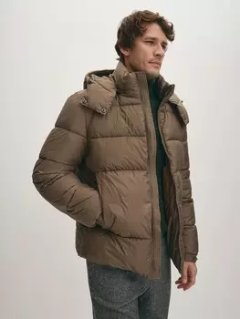 Влагозащитная куртка-пуховик на теплом синтепухе L(52)