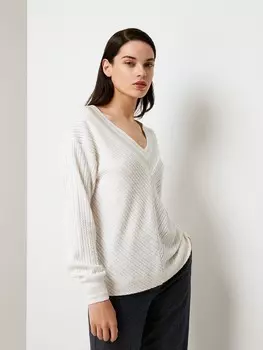 Пуловер из фактурного трикотажа S(44)