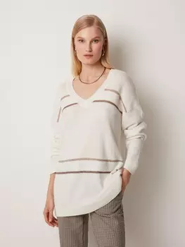 Пуловер с декором пайетками XS(42)