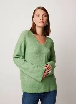 Пуловер с широкими рукавами XS(42)