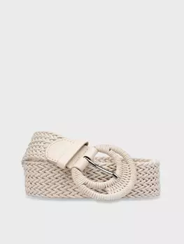 Ремень плетеный с круглой пряжкой ELIS