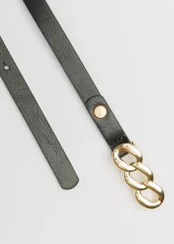 Ремень с дизайнерской пряжкой (100)