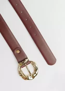 Ремень с дизайнерской пряжкой (100)