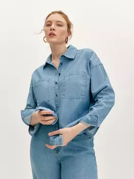 Рубашка джинсовая M(46)