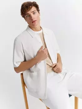 Рубашка из хлопка с карманами (52)