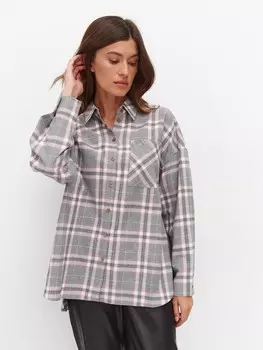 Рубашка из хлопка в клетку M(46)