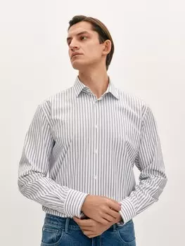 Рубашка из хлопка в полоску S(48)