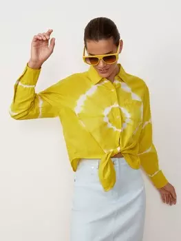 Рубашка изо льна и хлопка S(44)