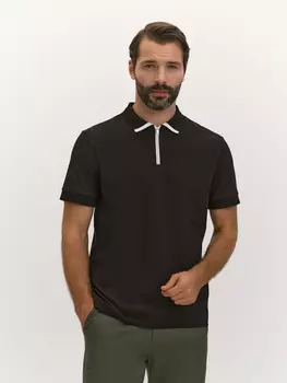 Рубашка-поло из хлопкового трикотажа пике S(48)