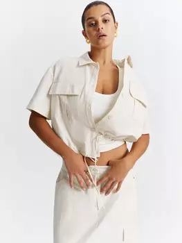 Рубашка с накладными карманами M(46)