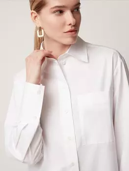 Рубашка с широкими манжетами S(44)