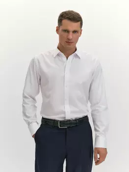 Рубашка slim из хлопка non iron S(48)