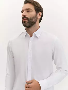 Рубашка slim из хлопковой ткани oxford S(48)