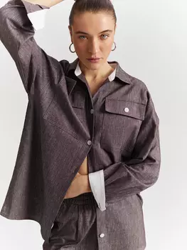 Рубашка со спущенным плечом XS(42)