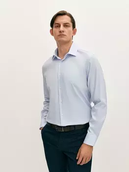 Сорочка полуприталенная из хлопка (56)