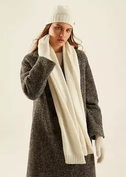 Шарф с шерстью и альпакой (190*30)