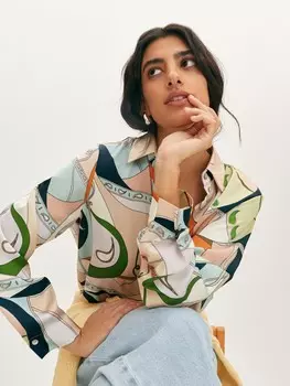 Шелковая рубашка XS(42)