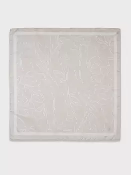 Шелковистый платок с дизайнерским принтом (70*70)